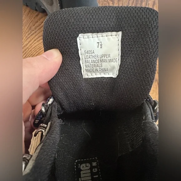 Alpine Womens Black and Brown Leather Hiking Ankle Outdoor Boots size 7.5 - Picture 8 of 8